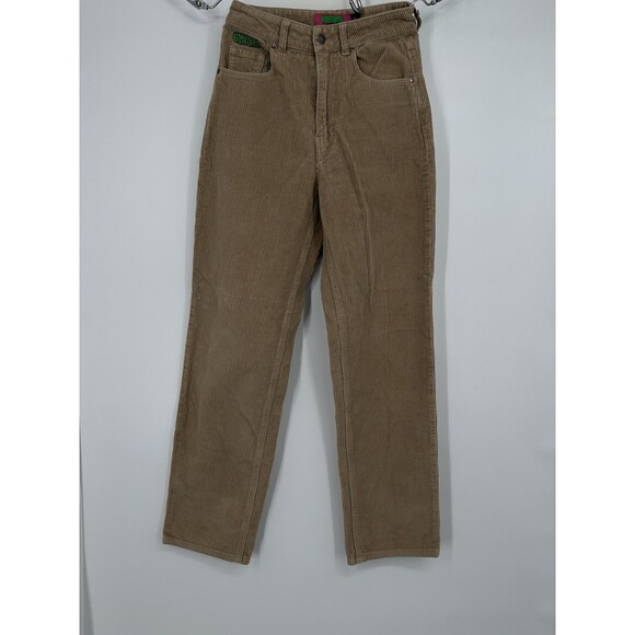Empyre Tori Corduroy Pants Women’s 0 tan ‎ High Rise Relaxed Grunge Skate Y2K - Picture 2 of 9